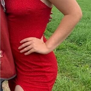 Elegant Red Women's Dress